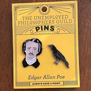 Edgar Allen Poe pins- The Unemployed Philosophers Guild